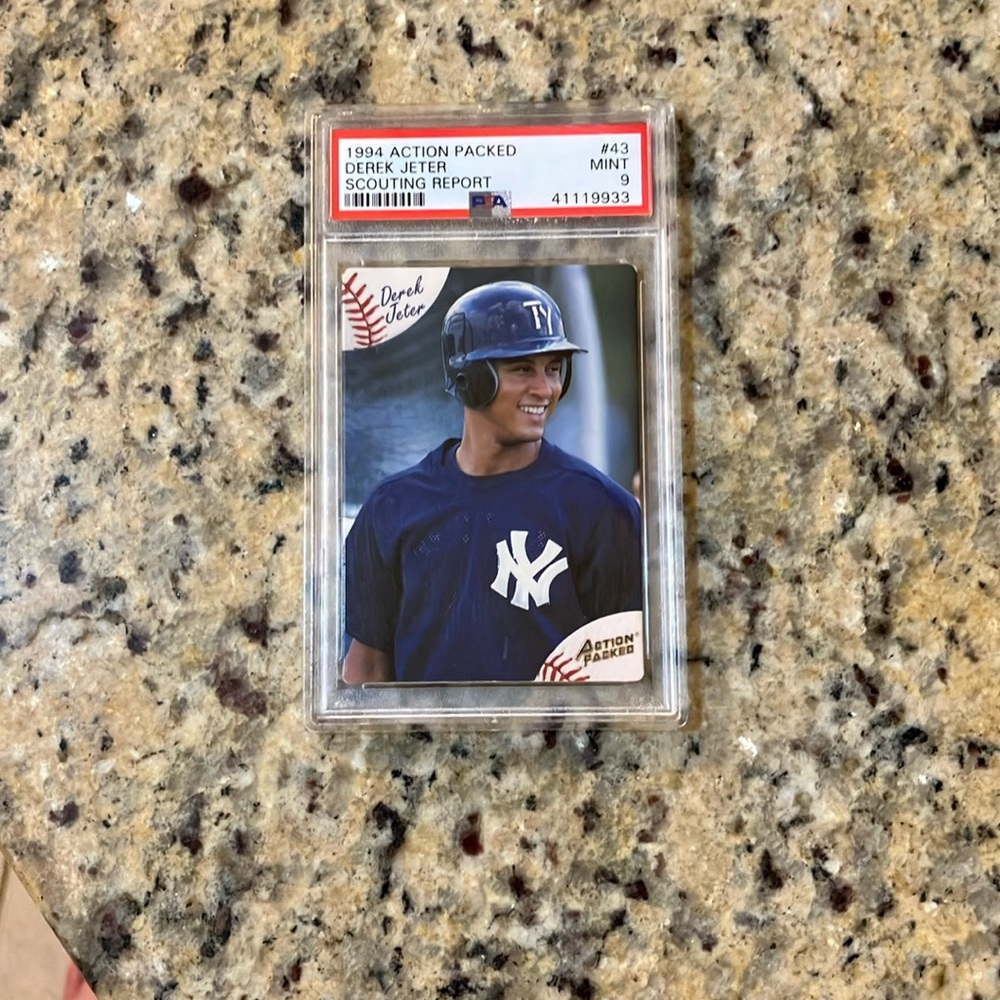 1994 Action Packed Derek Jeter #43 PSA Mint 9 Scouting Report Card